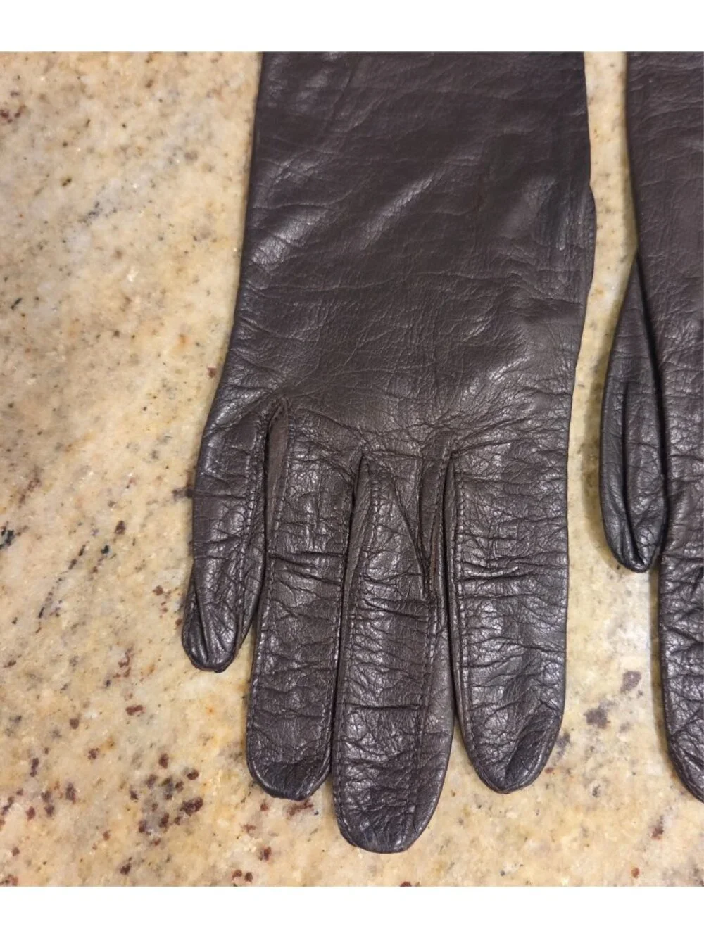 Vintage Womens Size S/M Brown Soft Leather Formal 14
